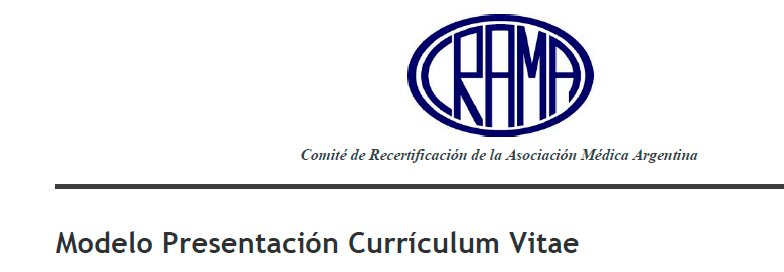 Modelo de presentación de CV